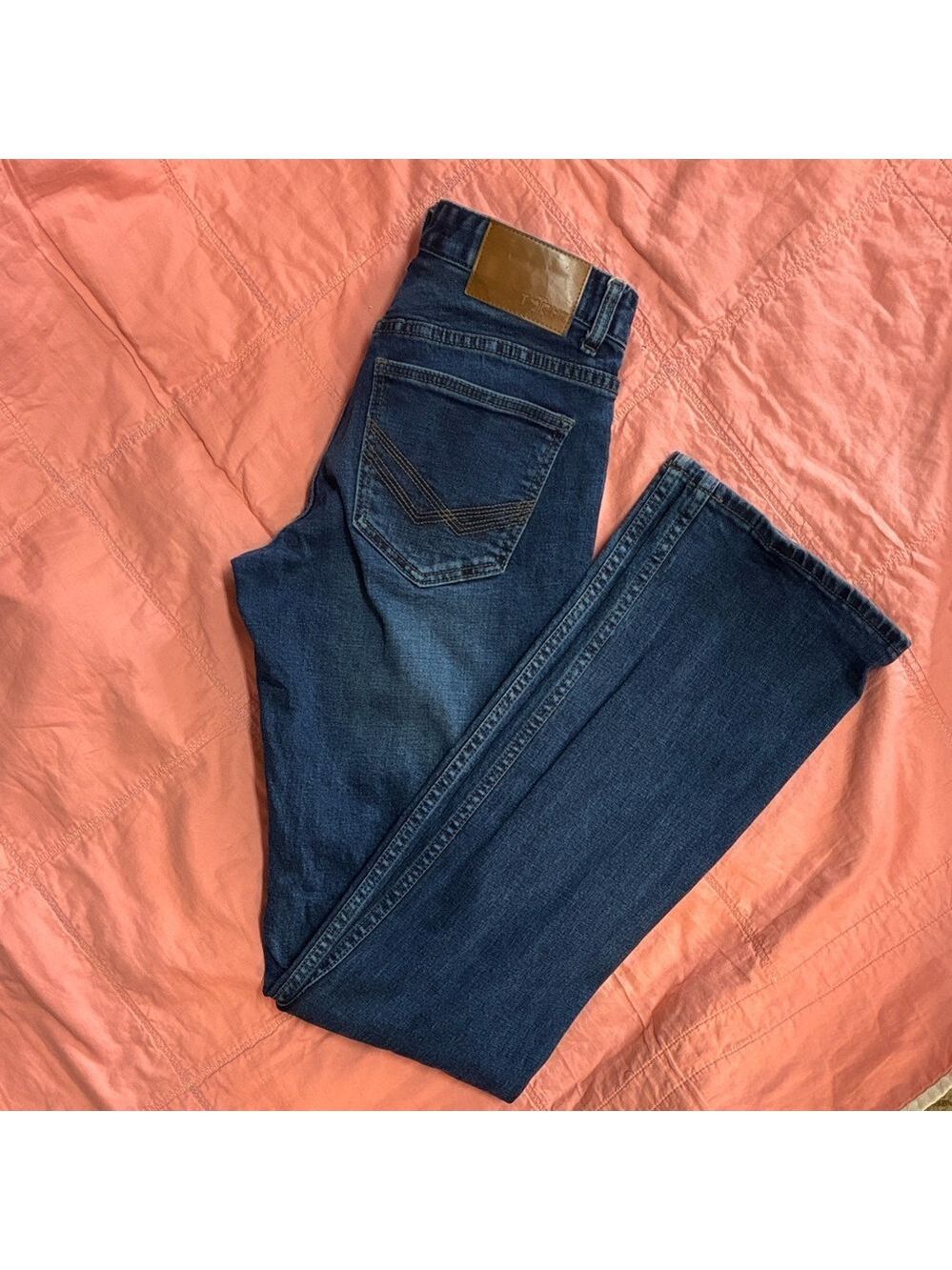 Tin Haul Dark Blue Straight Leg Jeans